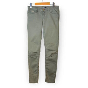 Stradivarius Premium Olive  Green Skinny Jeans